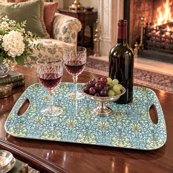 William Morris Snakeshead Large Melamine Serving Tray – 48 × 33 cm