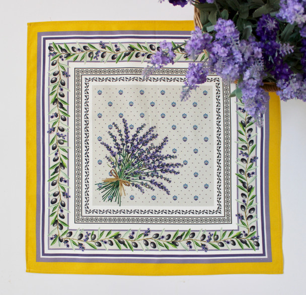 french cotton napkins yellow lavender french cotton napkins yellow lavender
