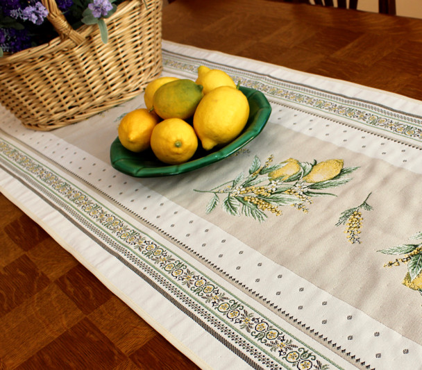 Menton 49x160cm French Thick Jacquard Tapestry Style Runner Made in France