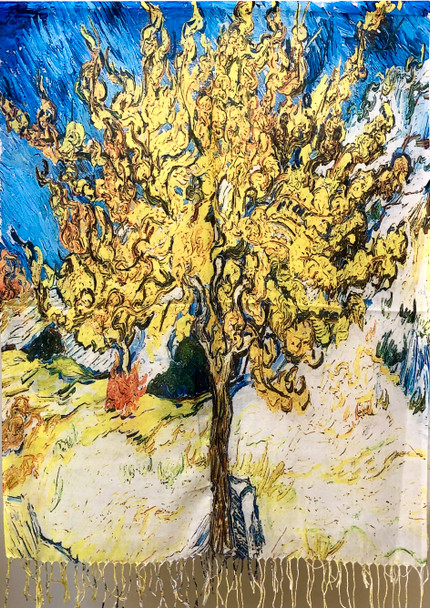 Vincent Van Gogh Mulberry Tree  Masterpiece Lightweight Shawl