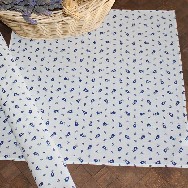 Marat Tradition White Quilted Bordered Placemat Octogon Made in France