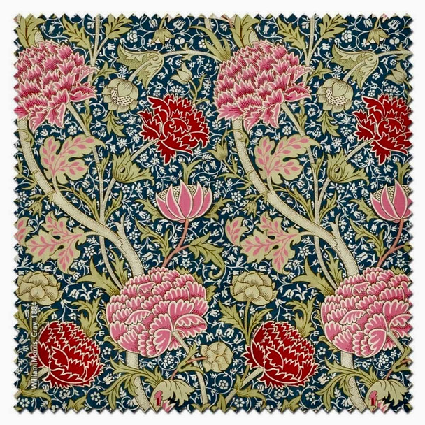William Morris Cray multi-colour microfibre cleaning cloth made in France William Morris Cray multi-colour microfibre cleaning cloth made in France