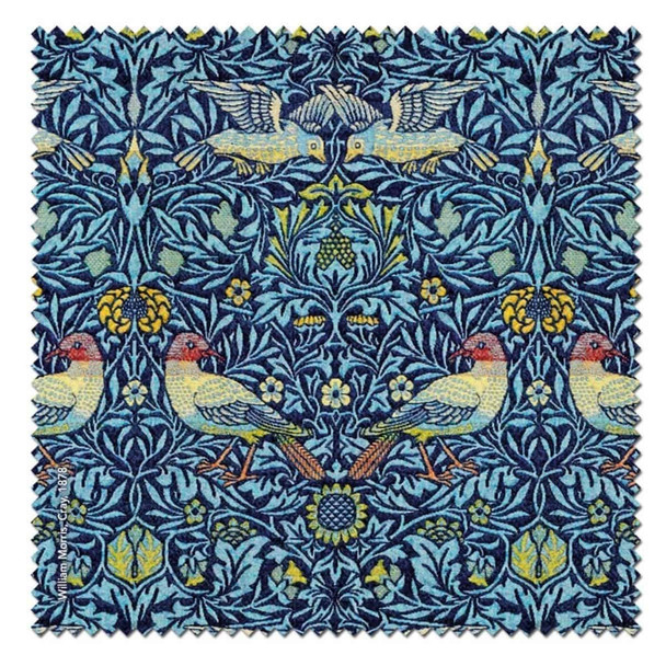 William Morris Birds – Blue Soft Velour Glasses Case Made in France William Morris Birds – Blue Soft Velour Glasses Case Made in France