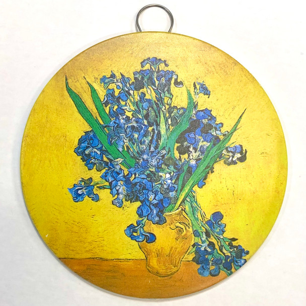 Van Gogh – Set of 4 Round Metal Wall Pictures – 15 cm – Home Décor
