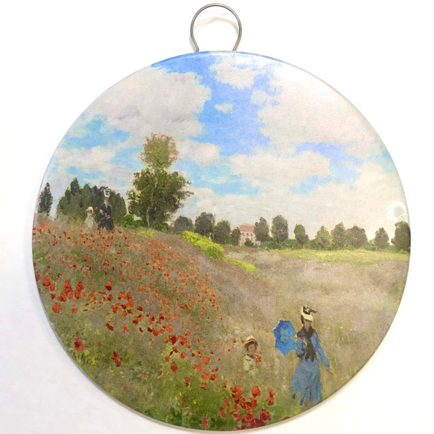 Monet – Set of 4 Round Metal Wall Pictures – 15 cm – Home Décor