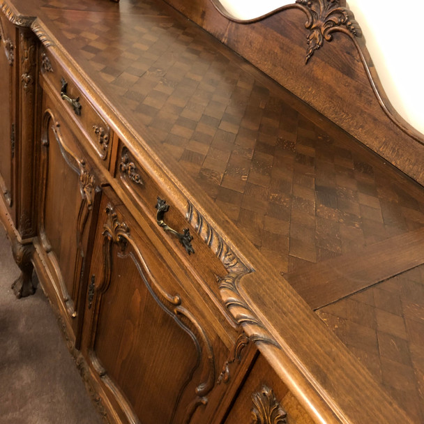 French Provincial Solid Oak 9 pcs Dining Suite – Complete Set