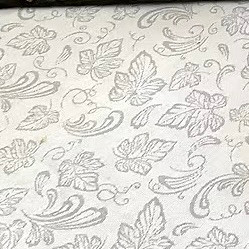 Coteau Vine Red Jacquard French Tablecloth 160x250cm 8seats Made in France