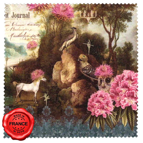 Isabelle Frioux The Living Garden – Soft Velour Glasses Case Made in France