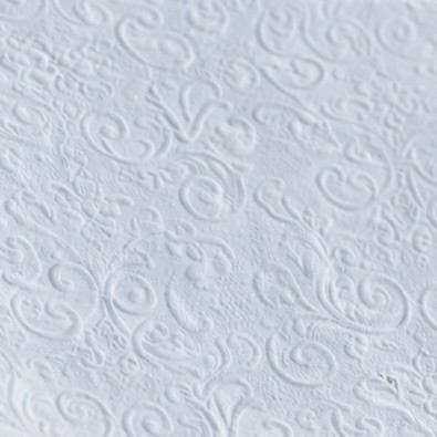 20 Paper Napkins – Powder Blue Embossed – 33x33cm Luncheon