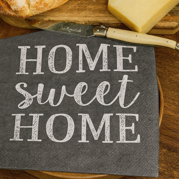 20 Paper Napkins – Home Sweet Home – 33x33cm Luncheon