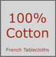 10-Seat French Tablecloths – Cotton