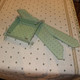 Ramatuelle Green / Ecru French Serviette Napkin Made in France