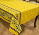 Ramatuelle Yellow/Blue French Tablecloth 155x300cm10Seats Made in France