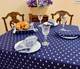 Marat Avignon Bastide Navy Square French Tablecloth 150x150cm Made in France