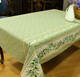 200 x 150 cm – 6 seats – Rectangular French Tablecloth – Coated – Ramatuelle Green – Made in France