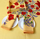 180cm Round French Tablecloth Cotton yellow poppy