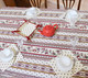 Marat Avignon Ecru French Tablecloth 155x250cm 8Seats COATED Made in France