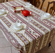  Marat Avignon Ecru French Tablecloth 155x300cm 10Seats COATED Made in France