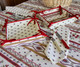  Marat Avignon Ecru French Tablecloth 155x300cm 10Seats COATED Made in France