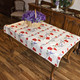 Poppy Ecru155x120cm  4-6Seats Small Tablecloth Made in France