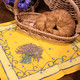 Lavender Yellow 155x120cm 4-6Seat Small Tablecloth COATED Made in France
