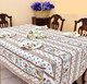 Moustiers Red 155x350cm 12seats COATED French Tablecloth Made in France