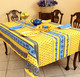 Marat Avignon Tradition Yellow 155x350cm 12Seats French Tablecloth Made in France