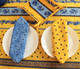 Marat Avignon Tradition Yellow 155x350cm 12seats COATED French Tablecloth Made in France
