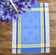 Olivia Blue Jacquard TeaTowel Made in France