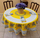 180cm Round French Tablecloth Cotton Lavender yellow 180cm Round French Tablecloth Cotton Lavender yellow