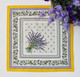 Lauris Yellow French Tablecloth Round 180cm COATED Made in France Lauris Yellow French Tablecloth Round 180cm COATED Made in France