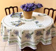 180cm Round French Tablecloth Cotton Olives and Lavender bunch 180cm Round French Tablecloth Cotton Olives and Lavender bunch