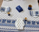 Marat Avignon Bastide White155x120cm Small Tablecloth COATED Made in France