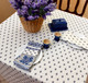 Marat Avignon Bastide White Square French Tablecloth 150x150cm Made in France