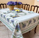 Lauris Ecru155x350cm 12seats COATED French Tablecloth Made in France