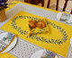 Lauris Yellow155x350cm 12seats COATED French Tablecloth Made in France