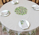 Nyons Ecru French Tablecloth Round 180cm COATED Made in France Nyons Ecru French Tablecloth Round 180cm COATED Made in France