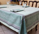 Olivia Green Jacquard French Tablecloth 160x250cm 8seats Made in France