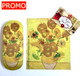 Vincent Van Gogh Sunflowers on Yellow Hard Glasses Case with Microfibre Cloth