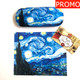 Vincent Van Gogh Starry Night Hard Glasses Case with Microfibre Cloth
