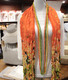 Wrinkle Scarf Polka Flowers Orange