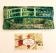 Claude Monet Japanese Bridge and Water Lilies Soft Velour Glasses  Case Made in France