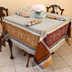 Coteau Cinnamon 160x160cm SquareJacquard French Tablecloth Made in France 