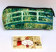 Claude Monet Japanese Bridge and Water Lilies Velour Cosmetic/Pencil/Glasses Case Made in France