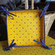 Ramatuelle Flowers Yellow/Blue Quilted Bordered Placemat Octogon Made in France