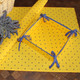 Ramatuelle Flowers Yellow/Blue Quilted Bordered Placemat Octogon Made in France