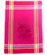 Massila Fuchsia Jacquard Tea Towel Made in France