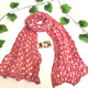  Wrinkle Scarf Polka Pink