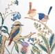 Australian birds paper napkins with native bird illustration, luncheon napkins 33x33cm