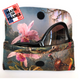 Martin Johnson Heade Cattleya Orchid and Three Brazilian Hummingbirds 1871 Soft Velour Glasses  Case Made in France